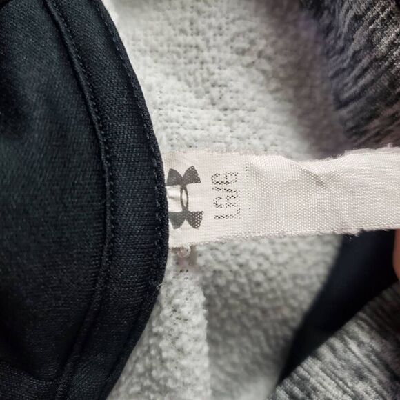 Under Armour Women’s Gray & Black Pullover Hoodie Sweatshirt Size Large - Picture 7 of 8